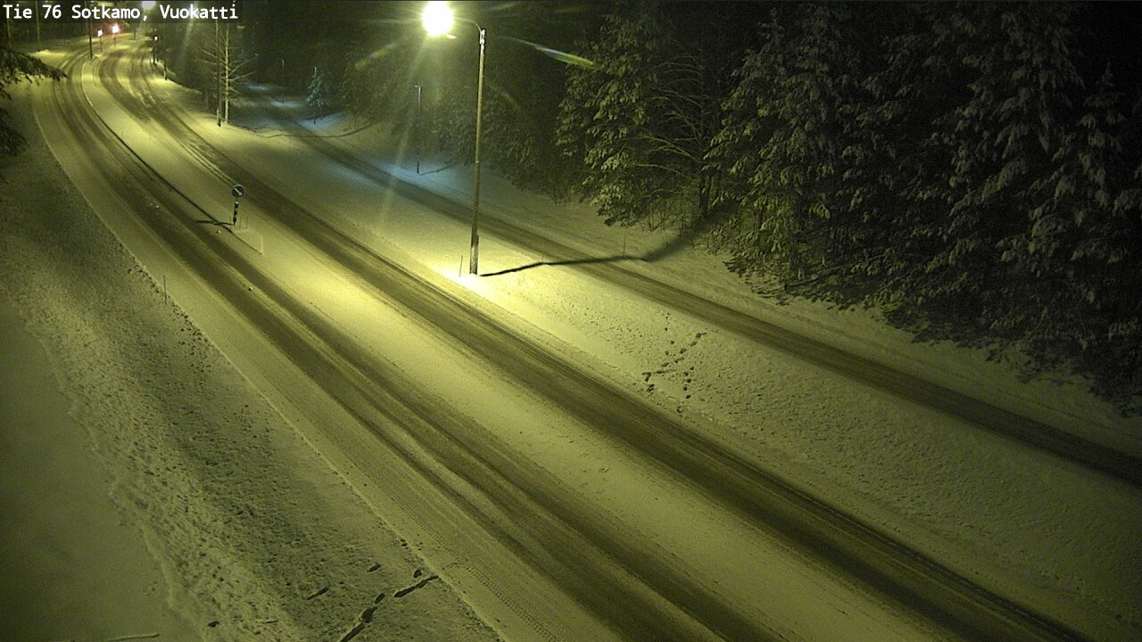 Weather Camera Image Väg 76 Sotkamo, Vuokatti, Sotkamo, Kainuu