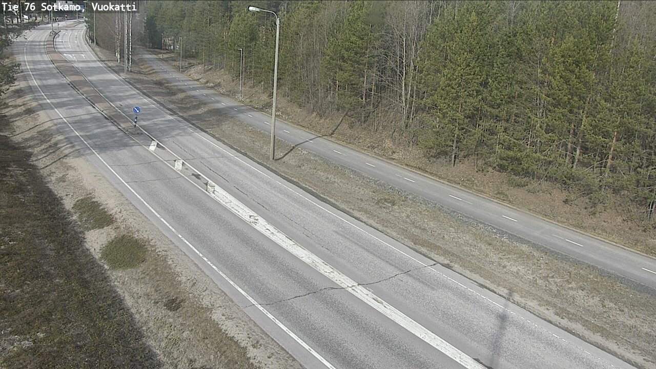 Weather Camera Image Road 76 Sotkamo, Vuokatti, Sotkamo, Kainuu