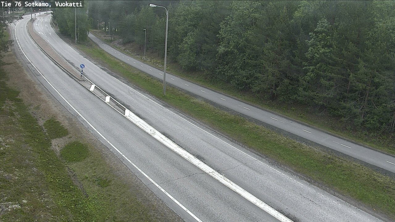Weather Camera Image Väg 76 Sotkamo, Vuokatti, Sotkamo, Kainuu