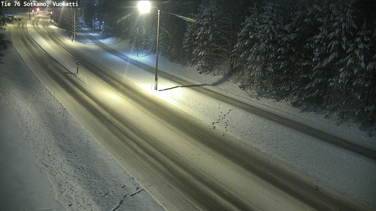 Weather Camera Image Väg 76 Sotkamo, Vuokatti, Sotkamo, Kainuu