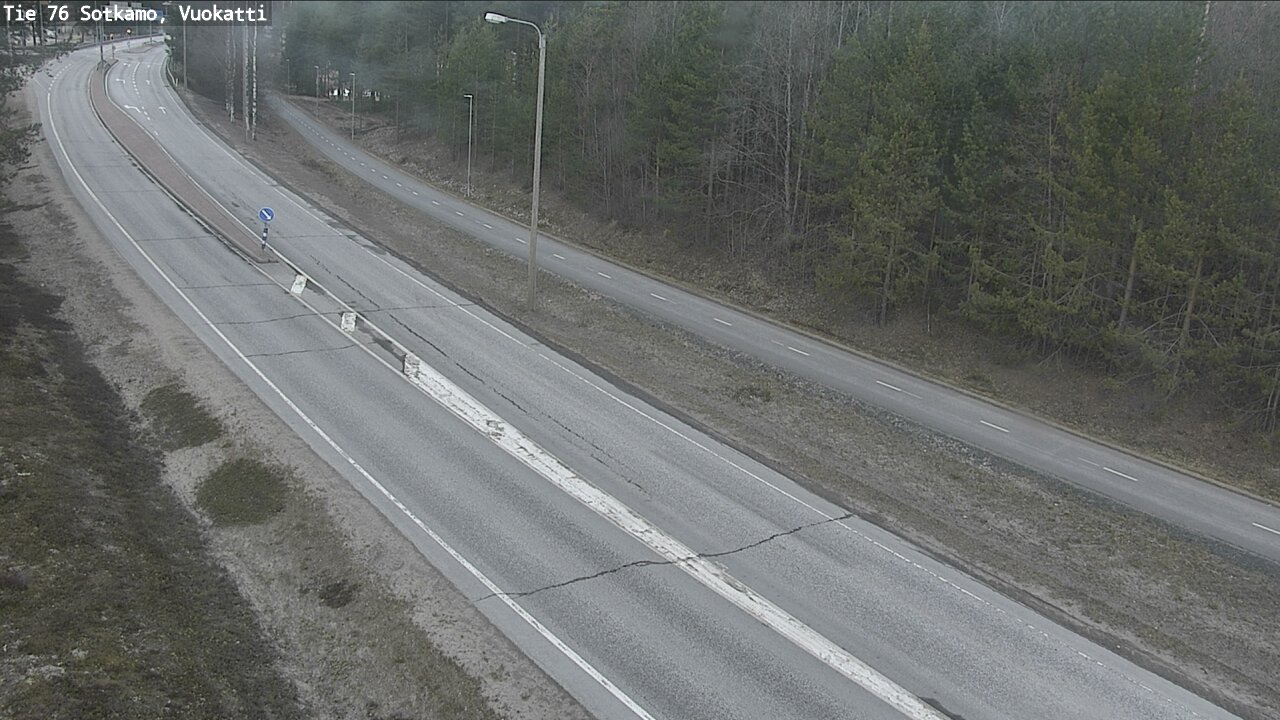 Weather Camera Image Road 76 Sotkamo, Vuokatti, Sotkamo, Kainuu