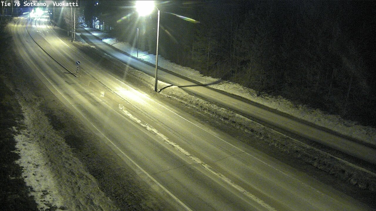 Weather Camera Image Väg 76 Sotkamo, Vuokatti, Sotkamo, Kainuu