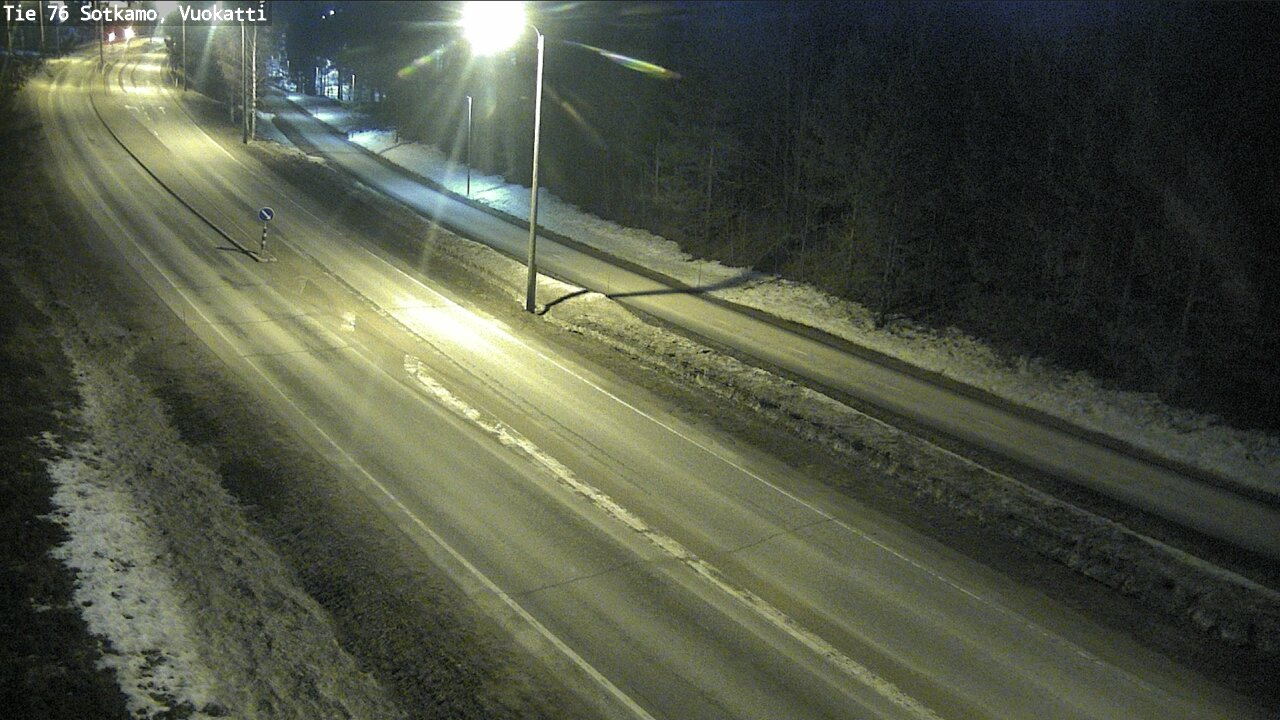 Weather Camera Image Väg 76 Sotkamo, Vuokatti, Sotkamo, Kainuu