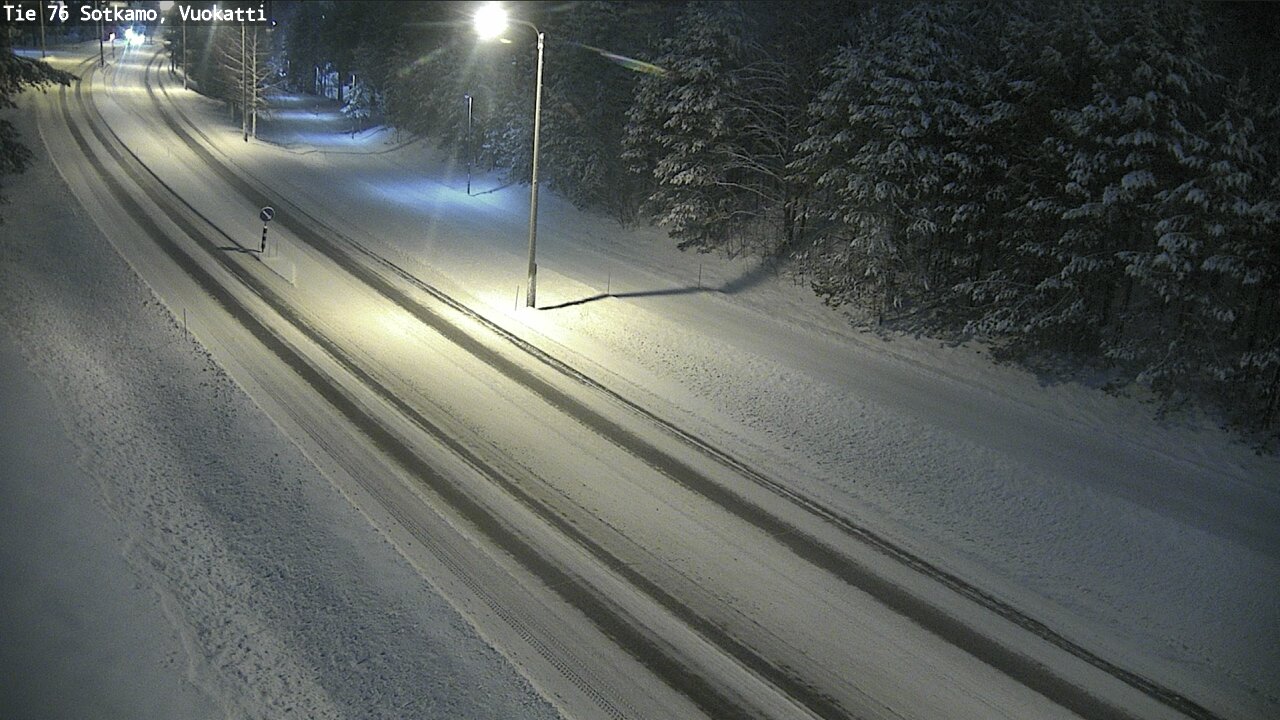 Weather Camera Image Väg 76 Sotkamo, Vuokatti, Sotkamo, Kainuu