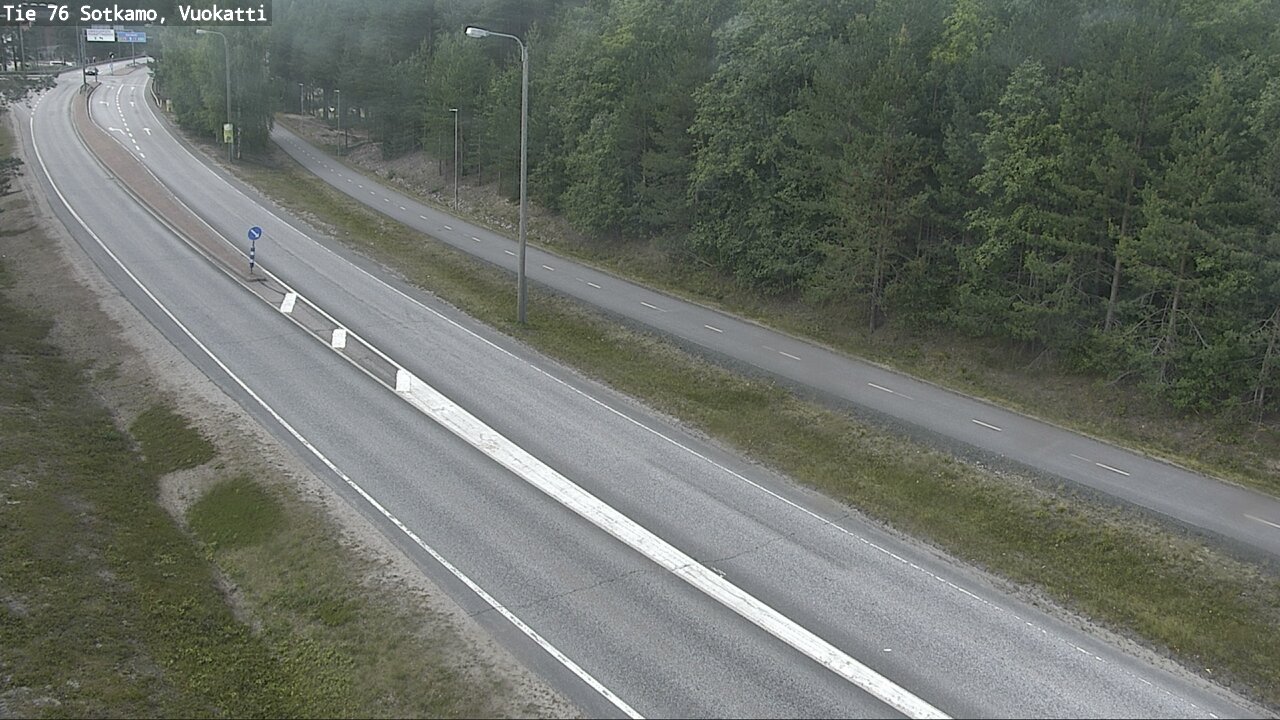 Weather Camera Image Väg 76 Sotkamo, Vuokatti, Sotkamo, Kainuu