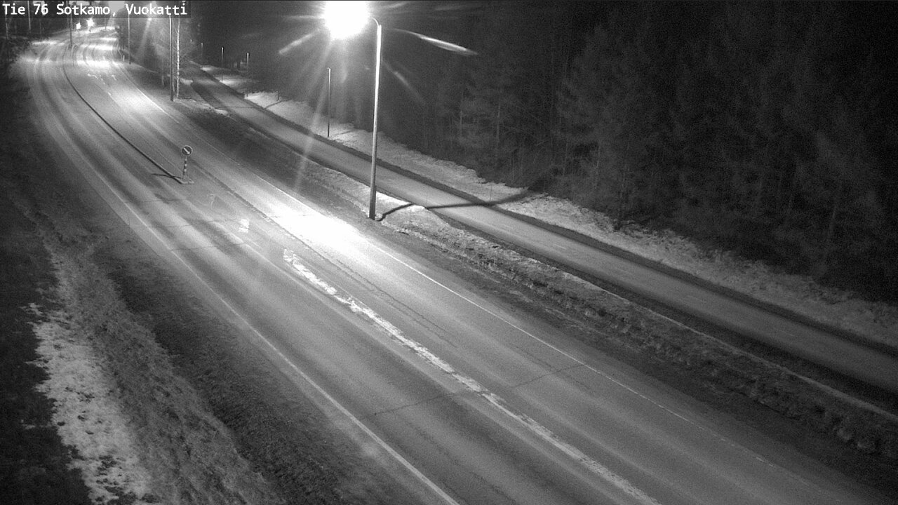 Weather Camera Image Väg 76 Sotkamo, Vuokatti, Sotkamo, Kainuu