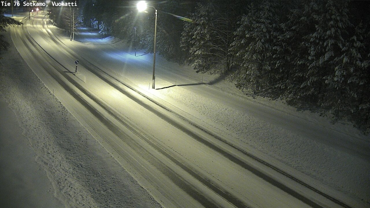 Weather Camera Image Väg 76 Sotkamo, Vuokatti, Sotkamo, Kainuu