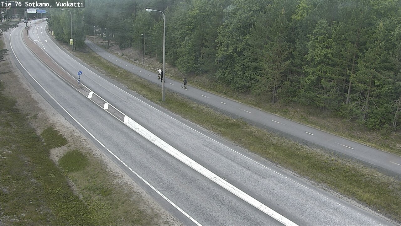 Weather Camera Image Väg 76 Sotkamo, Vuokatti, Sotkamo, Kainuu
