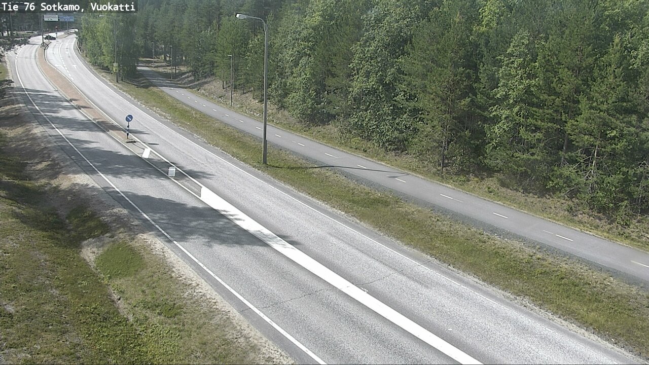 Weather Camera Image Väg 76 Sotkamo, Vuokatti, Sotkamo, Kainuu