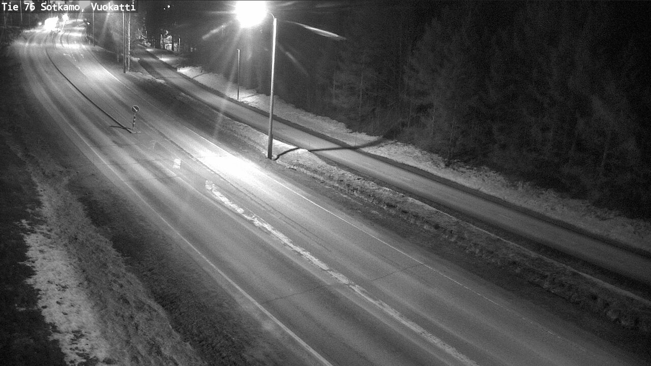 Weather Camera Image Väg 76 Sotkamo, Vuokatti, Sotkamo, Kainuu