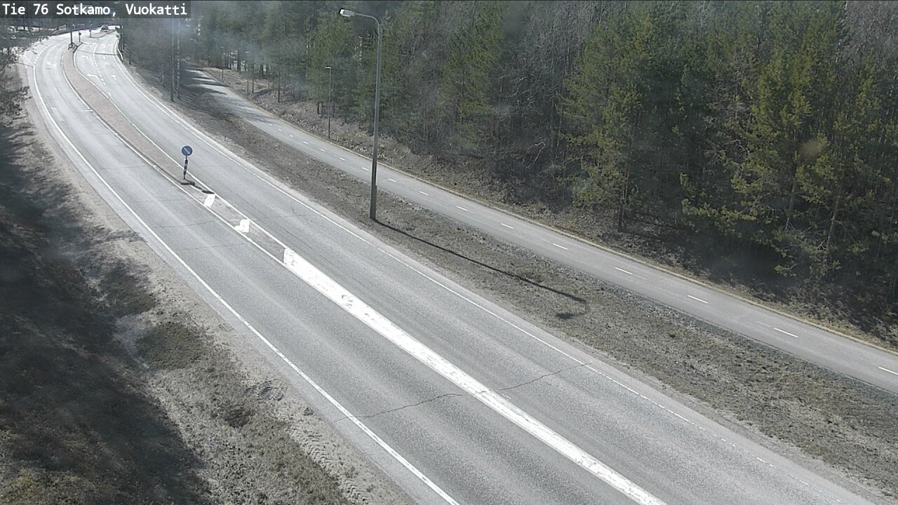 Weather Camera Image Road 76 Sotkamo, Vuokatti, Sotkamo, Kainuu