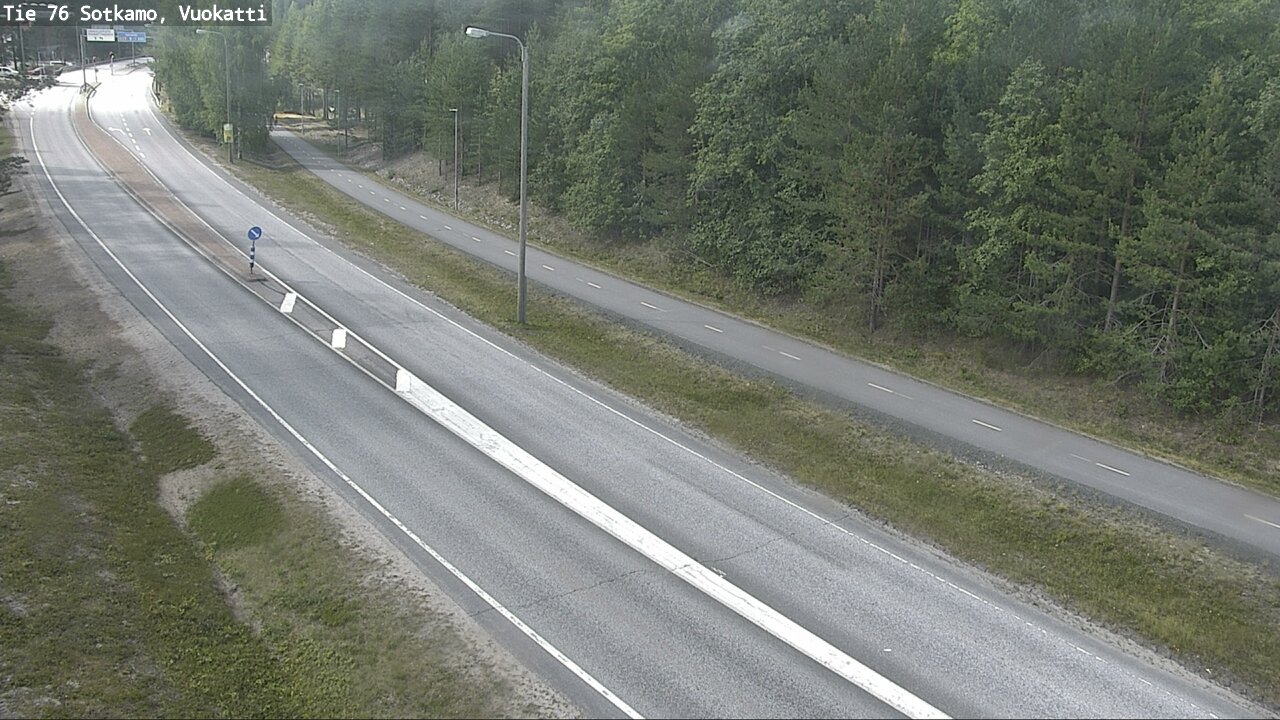 Weather Camera Image Väg 76 Sotkamo, Vuokatti, Sotkamo, Kainuu