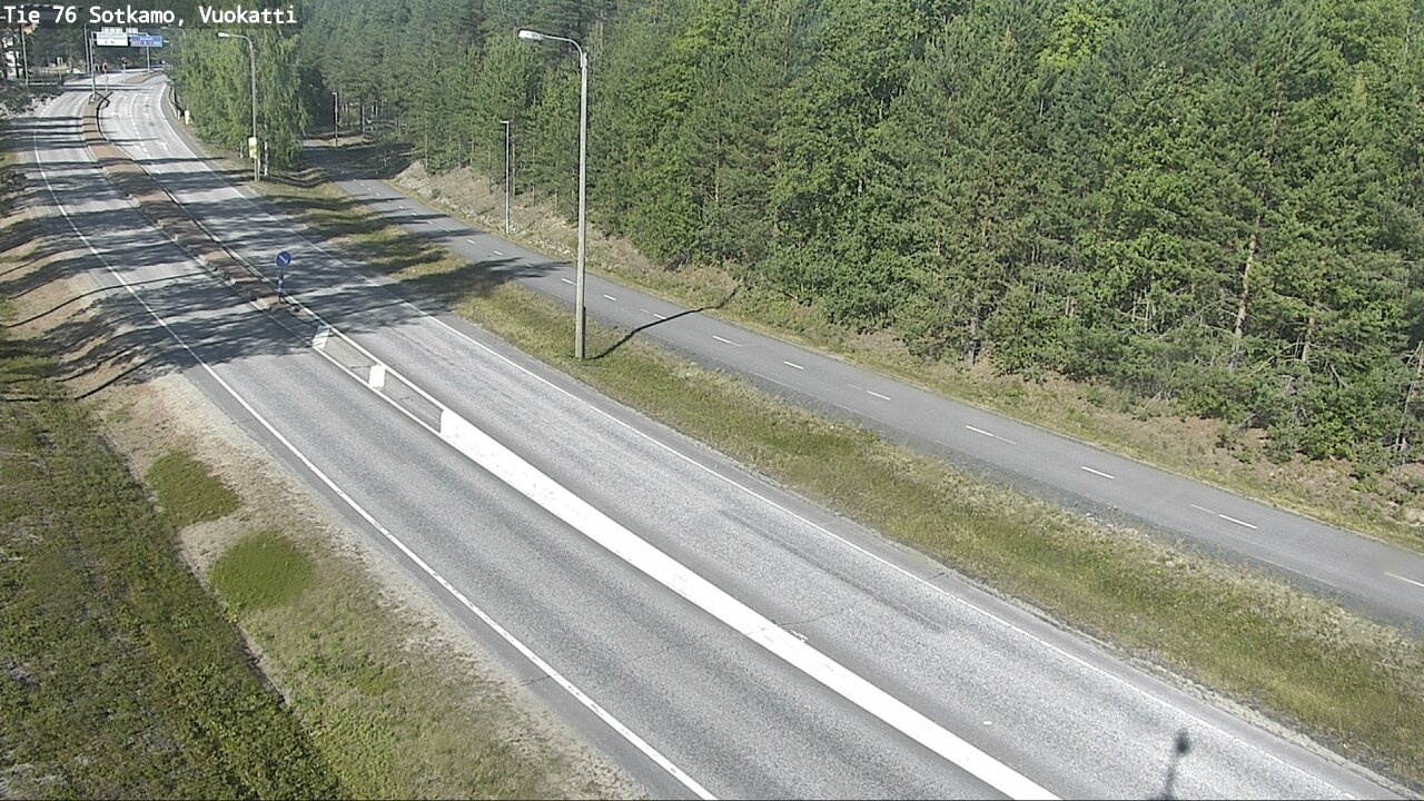 Weather Camera Image Väg 76 Sotkamo, Vuokatti, Sotkamo, Kainuu