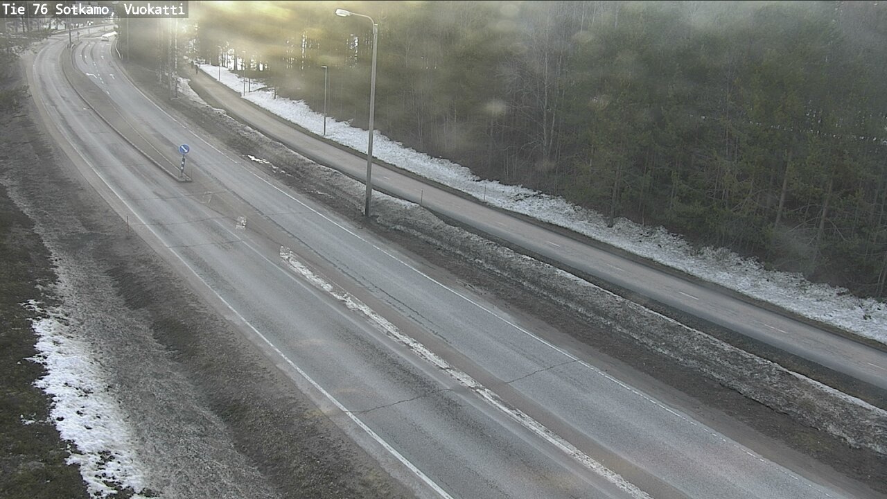 Weather Camera Image Väg 76 Sotkamo, Vuokatti, Sotkamo, Kainuu