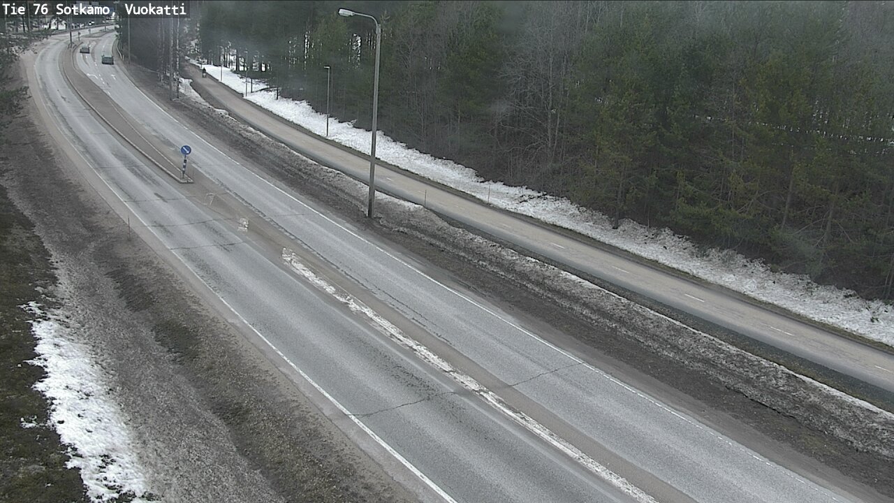 Weather Camera Image Väg 76 Sotkamo, Vuokatti, Sotkamo, Kainuu