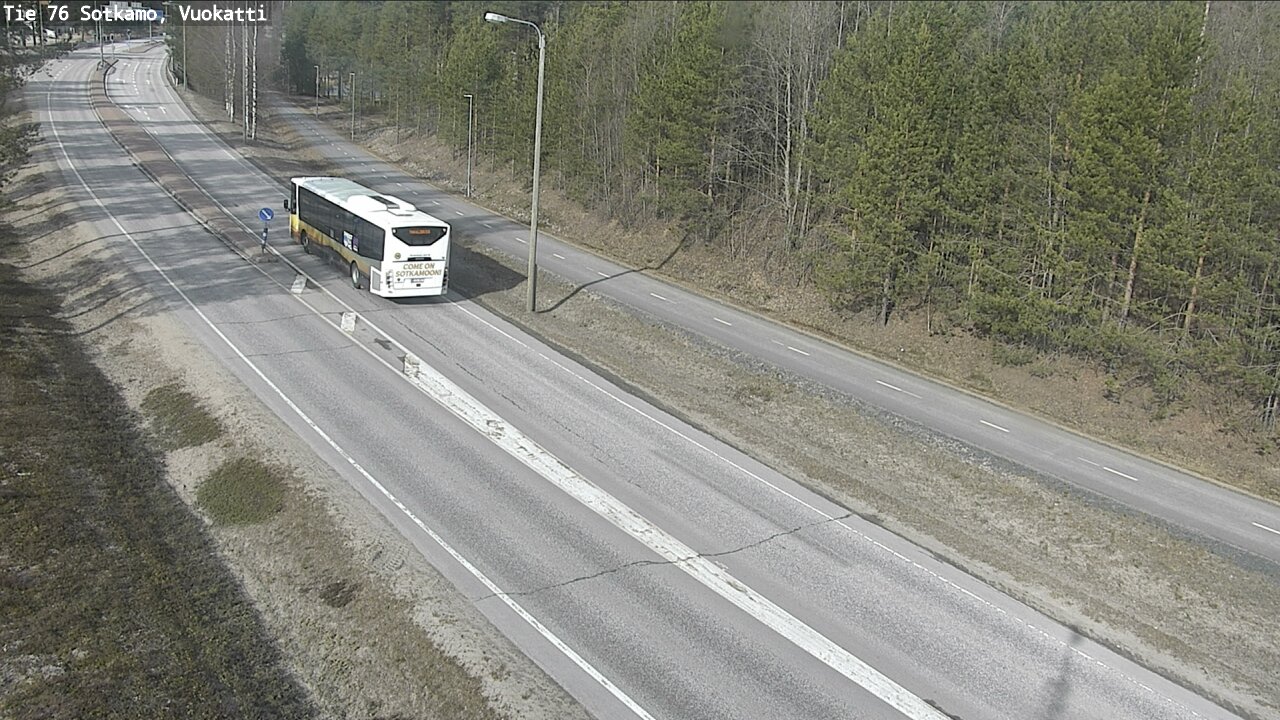 Weather Camera Image Road 76 Sotkamo, Vuokatti, Sotkamo, Kainuu