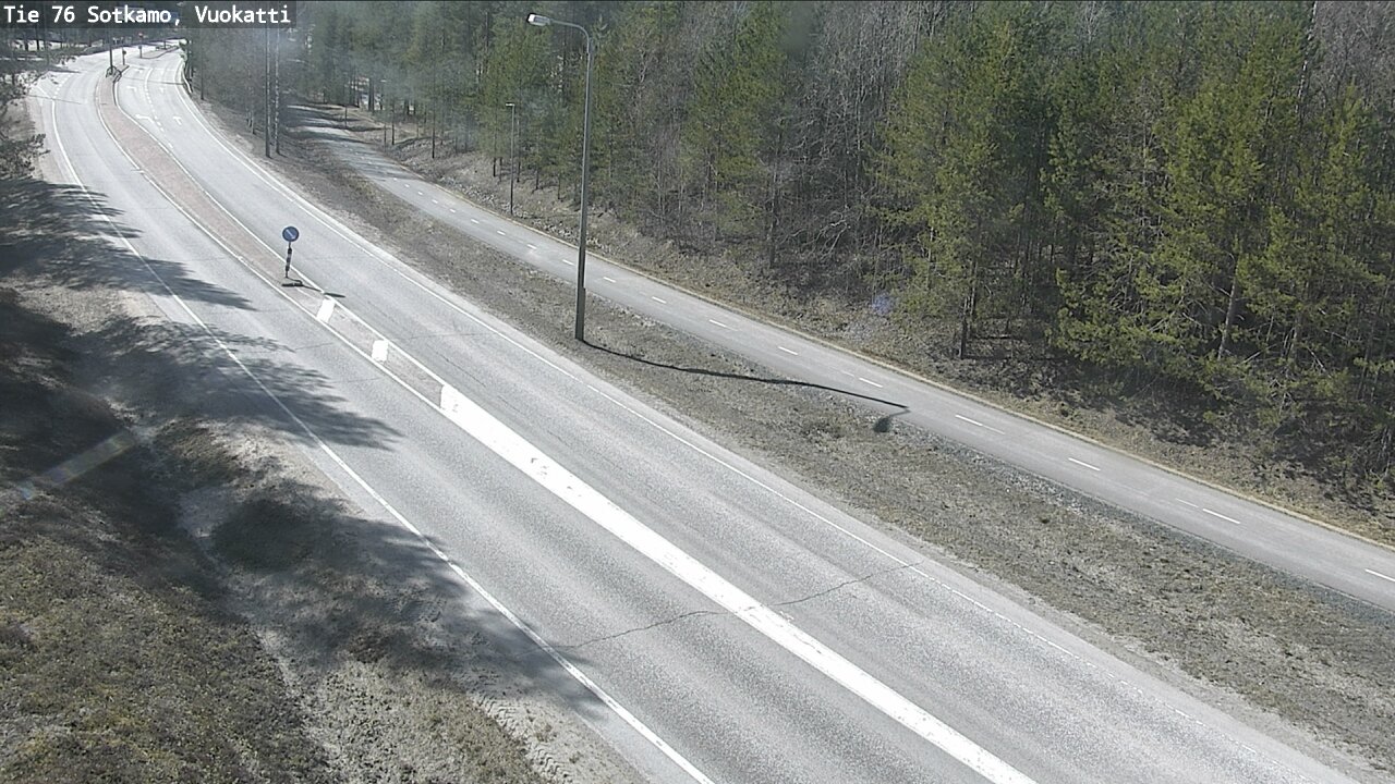 Weather Camera Image Road 76 Sotkamo, Vuokatti, Sotkamo, Kainuu