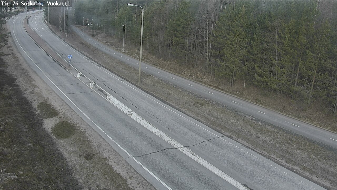 Weather Camera Image Road 76 Sotkamo, Vuokatti, Sotkamo, Kainuu