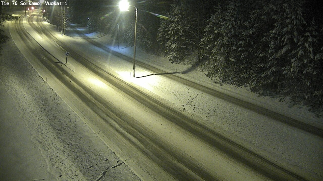 Weather Camera Image Väg 76 Sotkamo, Vuokatti, Sotkamo, Kainuu