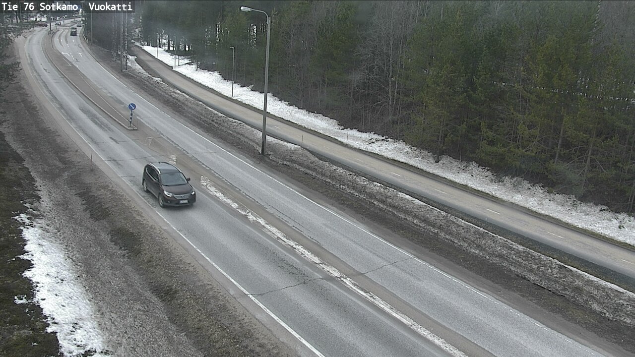 Weather Camera Image Väg 76 Sotkamo, Vuokatti, Sotkamo, Kainuu