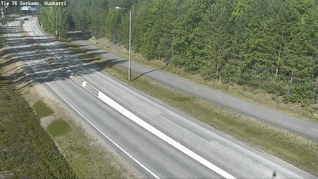 Weather Camera Image Väg 76 Sotkamo, Vuokatti, Sotkamo, Kainuu