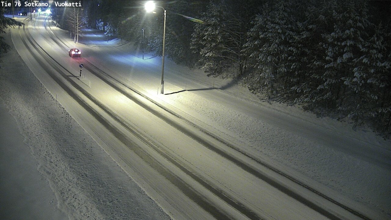 Weather Camera Image Väg 76 Sotkamo, Vuokatti, Sotkamo, Kainuu
