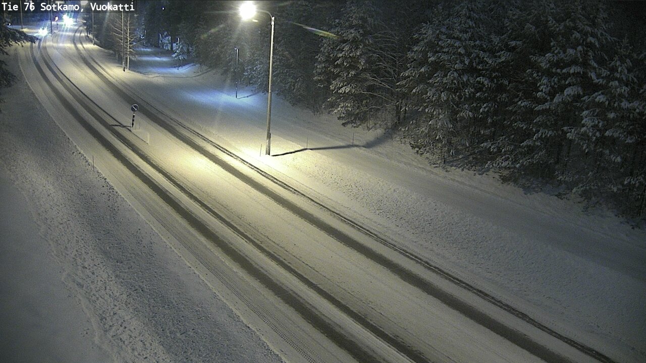 Weather Camera Image Väg 76 Sotkamo, Vuokatti, Sotkamo, Kainuu