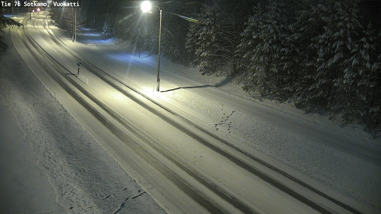 Weather Camera Image Väg 76 Sotkamo, Vuokatti, Sotkamo, Kainuu