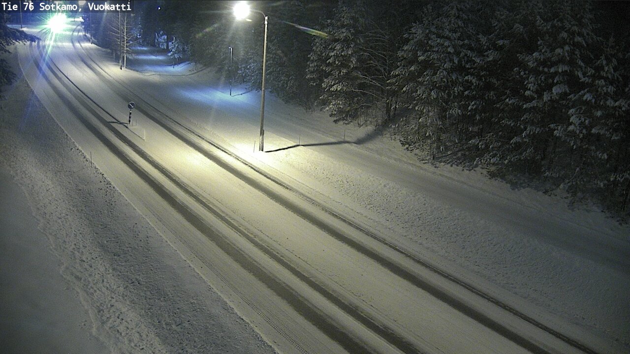 Weather Camera Image Väg 76 Sotkamo, Vuokatti, Sotkamo, Kainuu