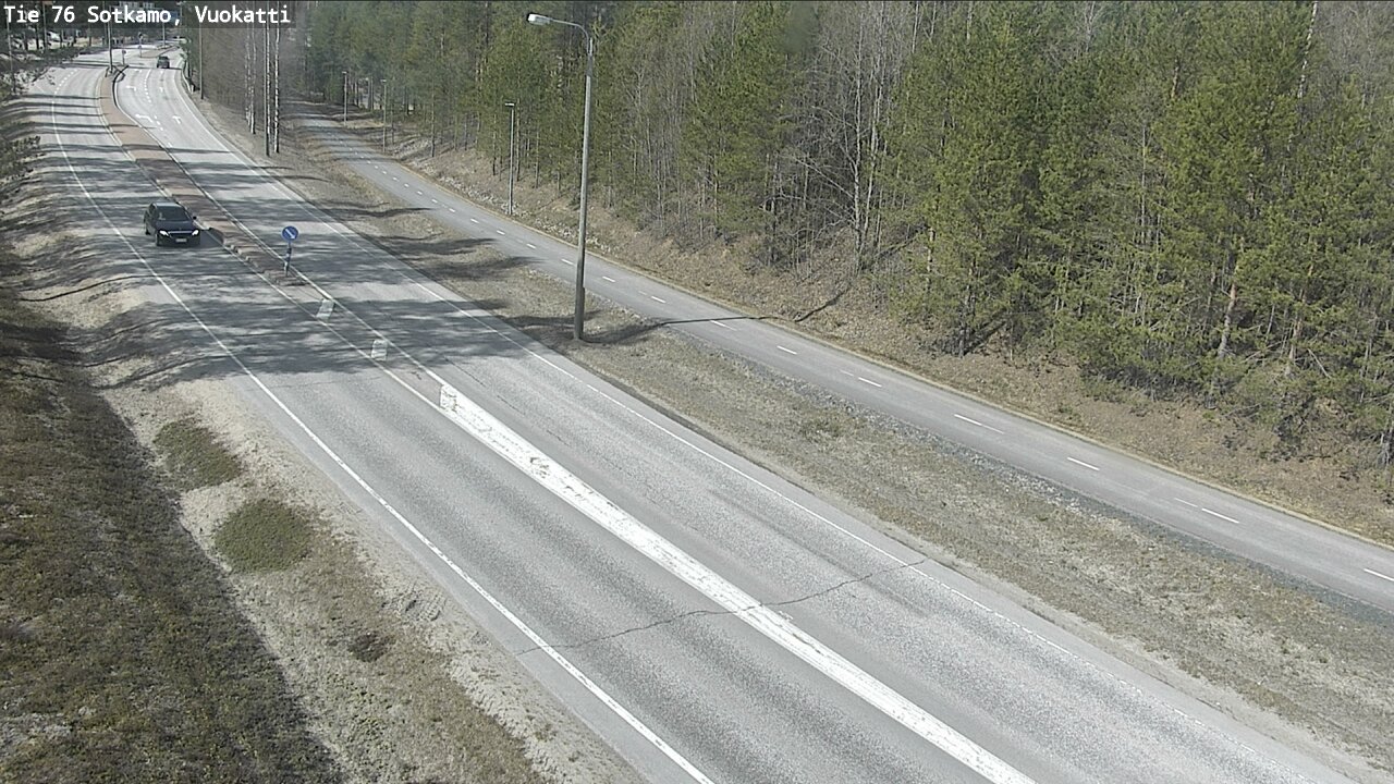 Weather Camera Image Road 76 Sotkamo, Vuokatti, Sotkamo, Kainuu