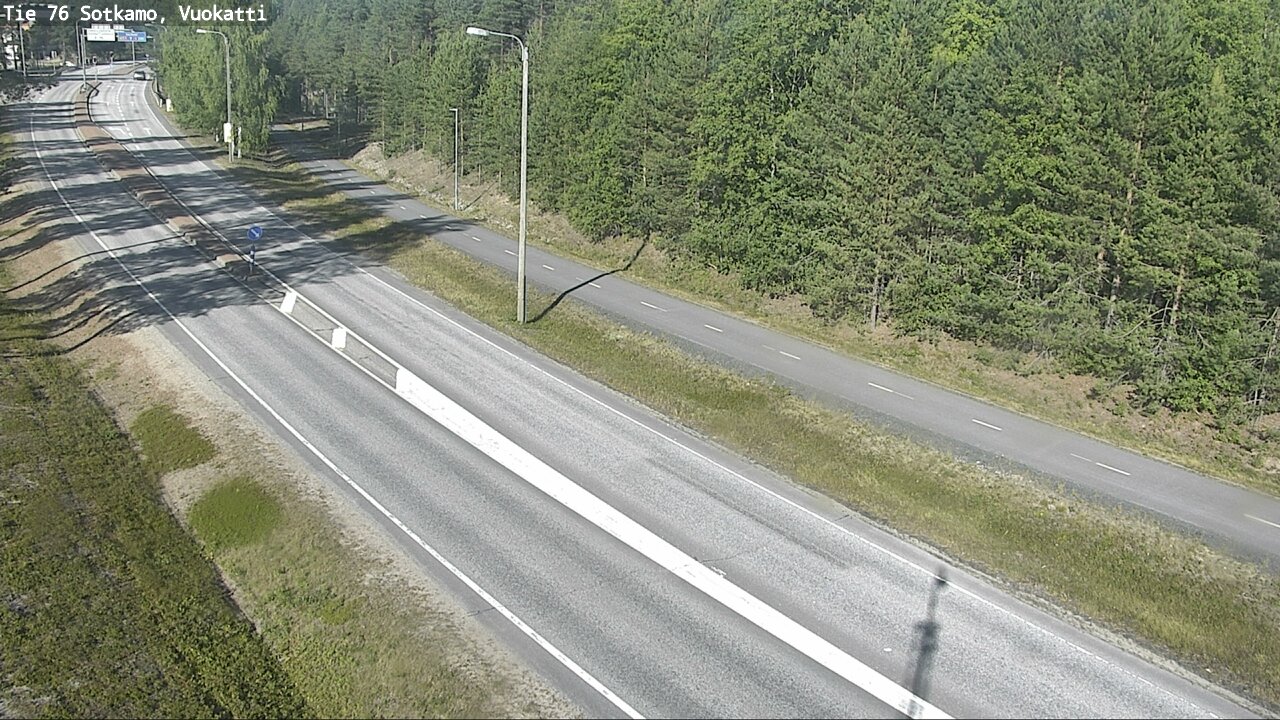 Weather Camera Image Väg 76 Sotkamo, Vuokatti, Sotkamo, Kainuu