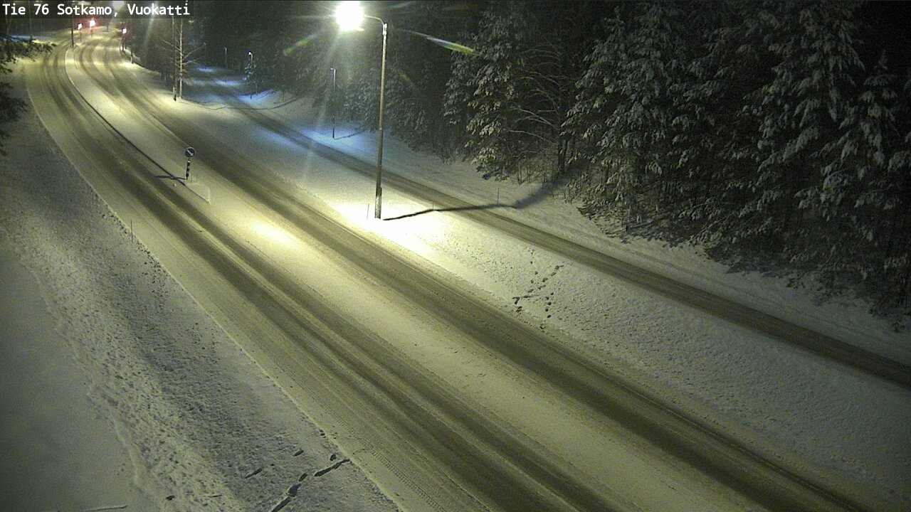 Weather Camera Image Väg 76 Sotkamo, Vuokatti, Sotkamo, Kainuu