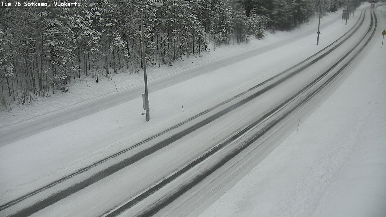 Weather Camera Image Väg 76 Sotkamo, Vuokatti, Sotkamo, Kainuu