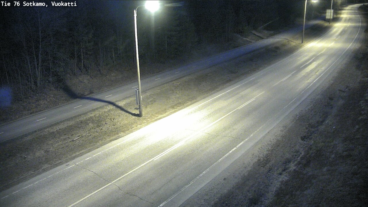 Weather Camera Image Väg 76 Sotkamo, Vuokatti, Sotkamo, Kainuu