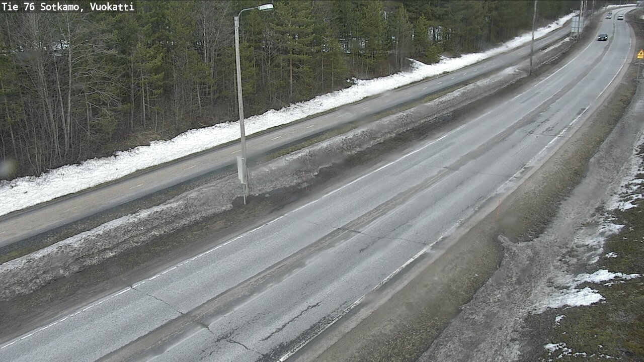 Weather Camera Image Väg 76 Sotkamo, Vuokatti, Sotkamo, Kainuu