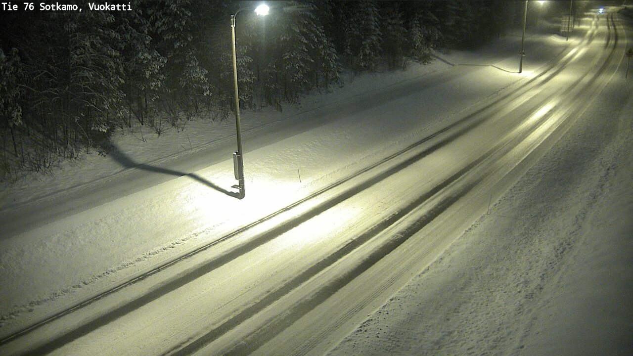 Weather Camera Image Väg 76 Sotkamo, Vuokatti, Sotkamo, Kainuu