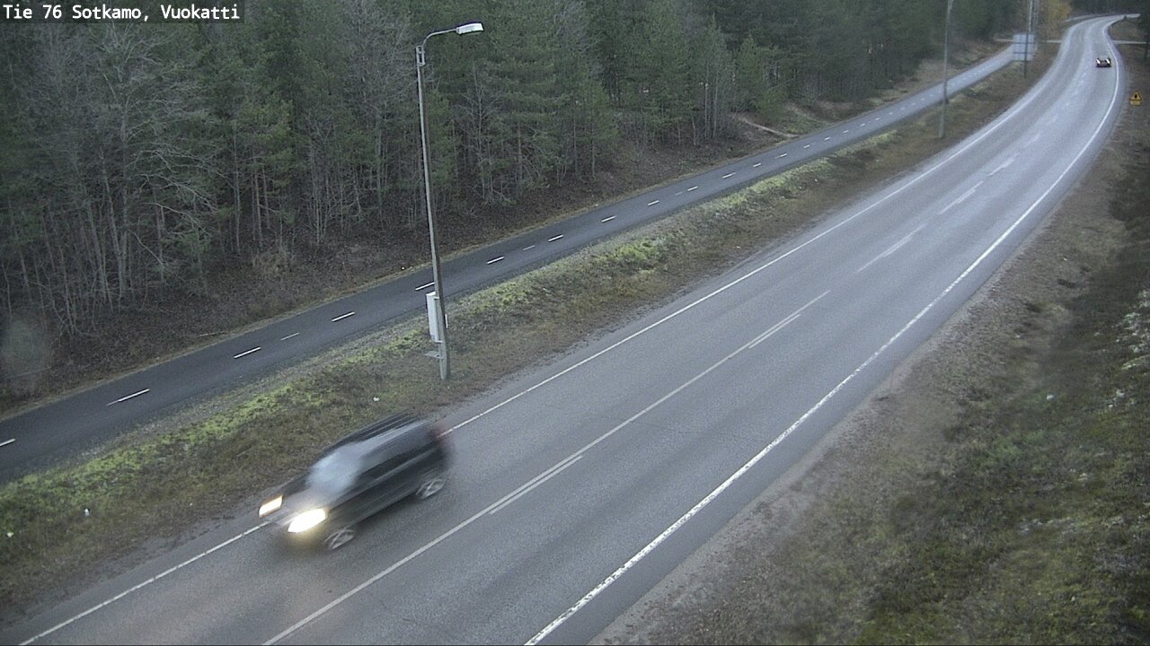 Weather Camera Image Väg 76 Sotkamo, Vuokatti, Sotkamo, Kainuu
