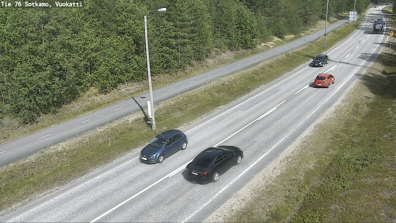 Weather Camera Image Väg 76 Sotkamo, Vuokatti, Sotkamo, Kainuu