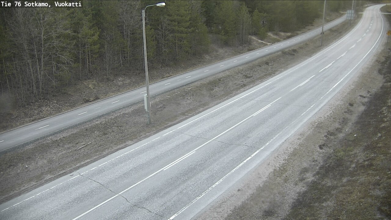 Weather Camera Image Road 76 Sotkamo, Vuokatti, Sotkamo, Kainuu