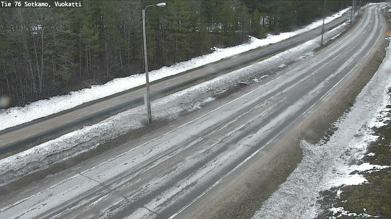 Weather Camera Image Väg 76 Sotkamo, Vuokatti, Sotkamo, Kainuu
