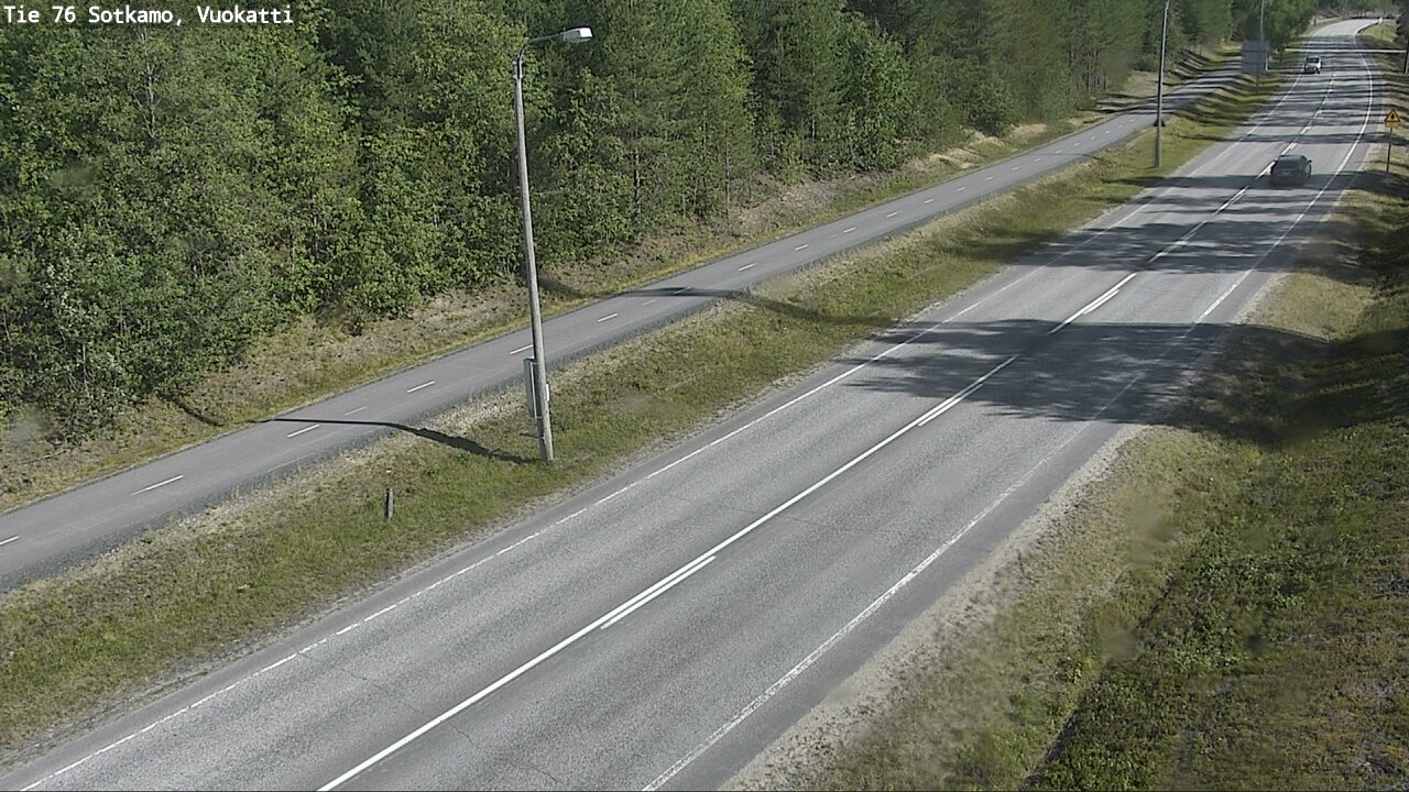 Weather Camera Image Väg 76 Sotkamo, Vuokatti, Sotkamo, Kainuu