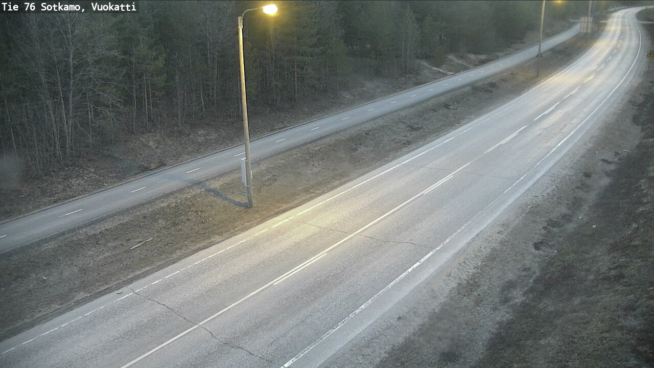 Weather Camera Image Road 76 Sotkamo, Vuokatti, Sotkamo, Kainuu