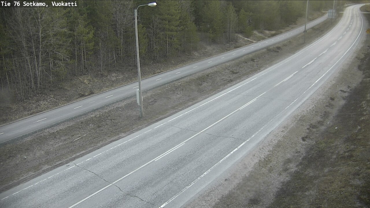 Weather Camera Image Road 76 Sotkamo, Vuokatti, Sotkamo, Kainuu