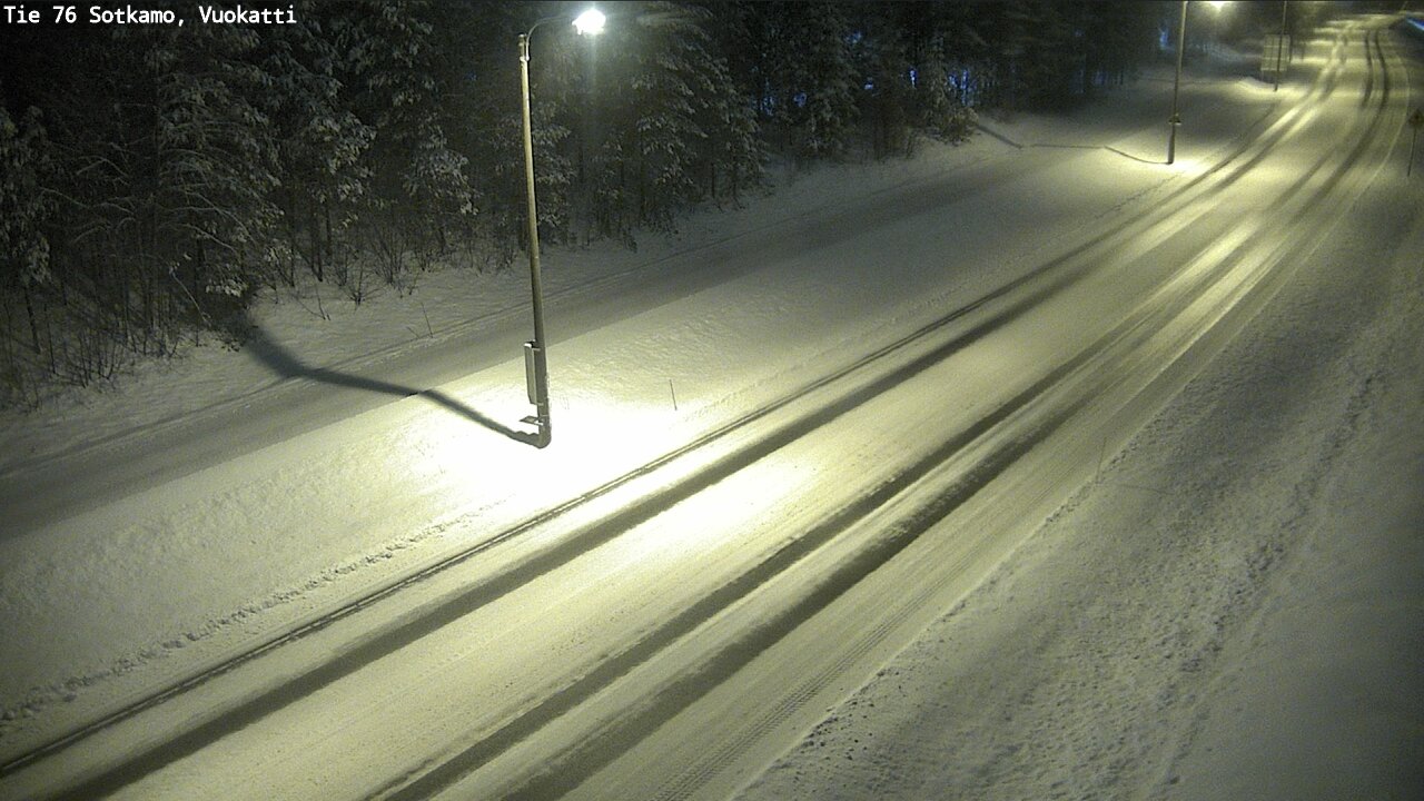 Weather Camera Image Väg 76 Sotkamo, Vuokatti, Sotkamo, Kainuu