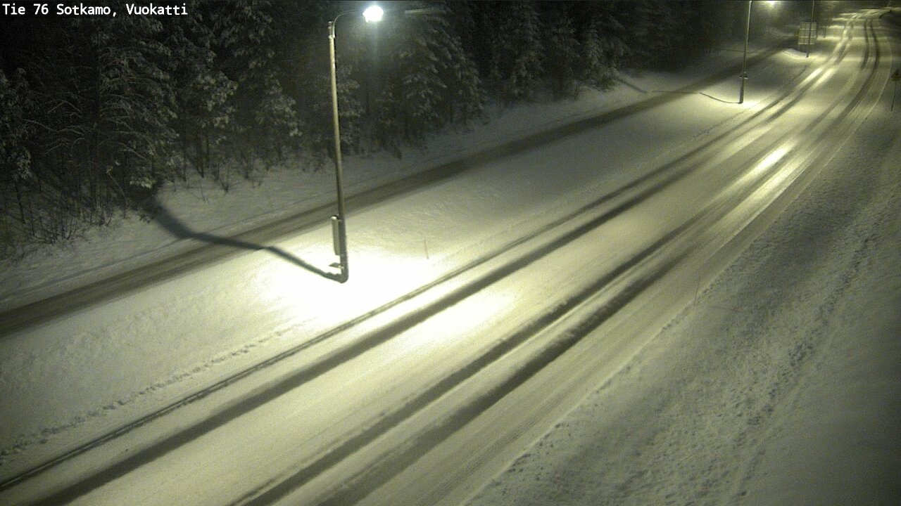 Weather Camera Image Väg 76 Sotkamo, Vuokatti, Sotkamo, Kainuu