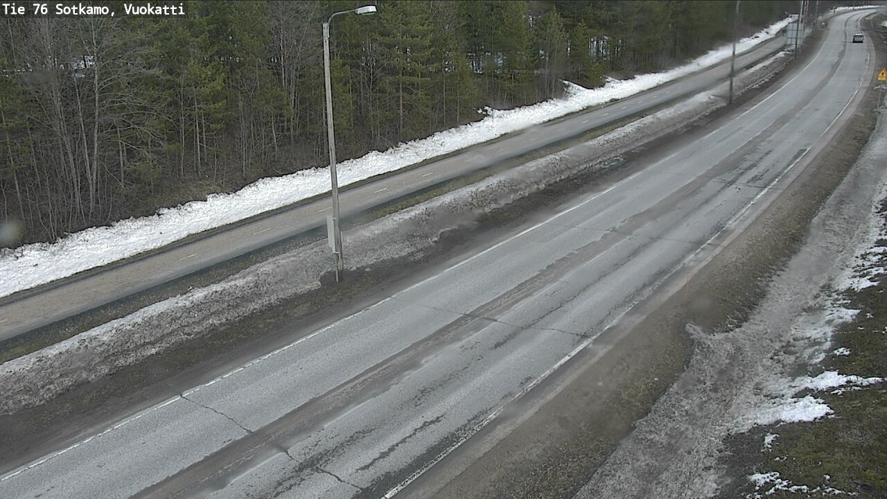 Weather Camera Image Väg 76 Sotkamo, Vuokatti, Sotkamo, Kainuu