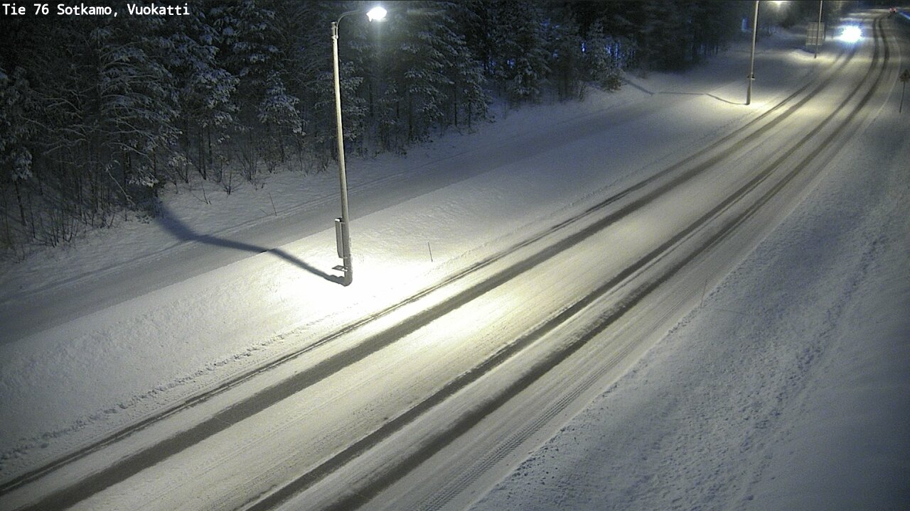 Weather Camera Image Väg 76 Sotkamo, Vuokatti, Sotkamo, Kainuu