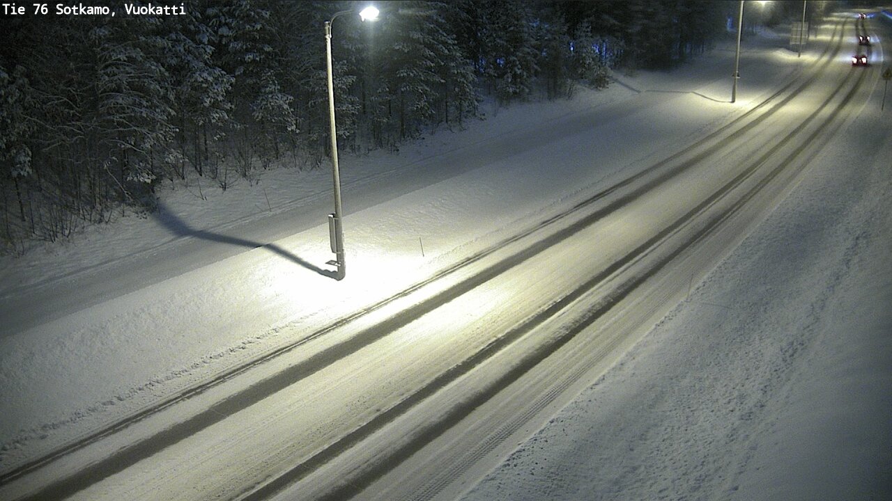 Weather Camera Image Väg 76 Sotkamo, Vuokatti, Sotkamo, Kainuu