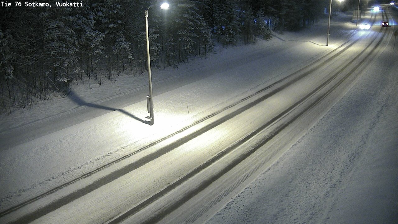 Weather Camera Image Väg 76 Sotkamo, Vuokatti, Sotkamo, Kainuu
