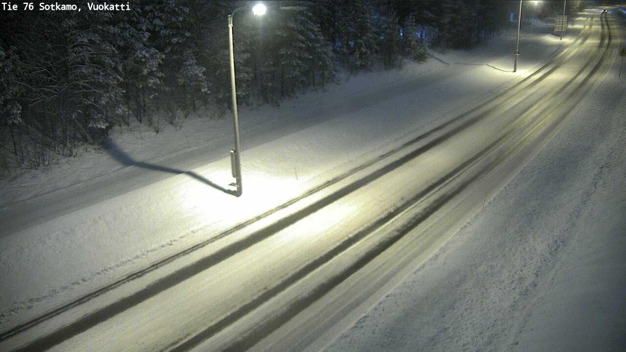 Weather Camera Image Väg 76 Sotkamo, Vuokatti, Sotkamo, Kainuu